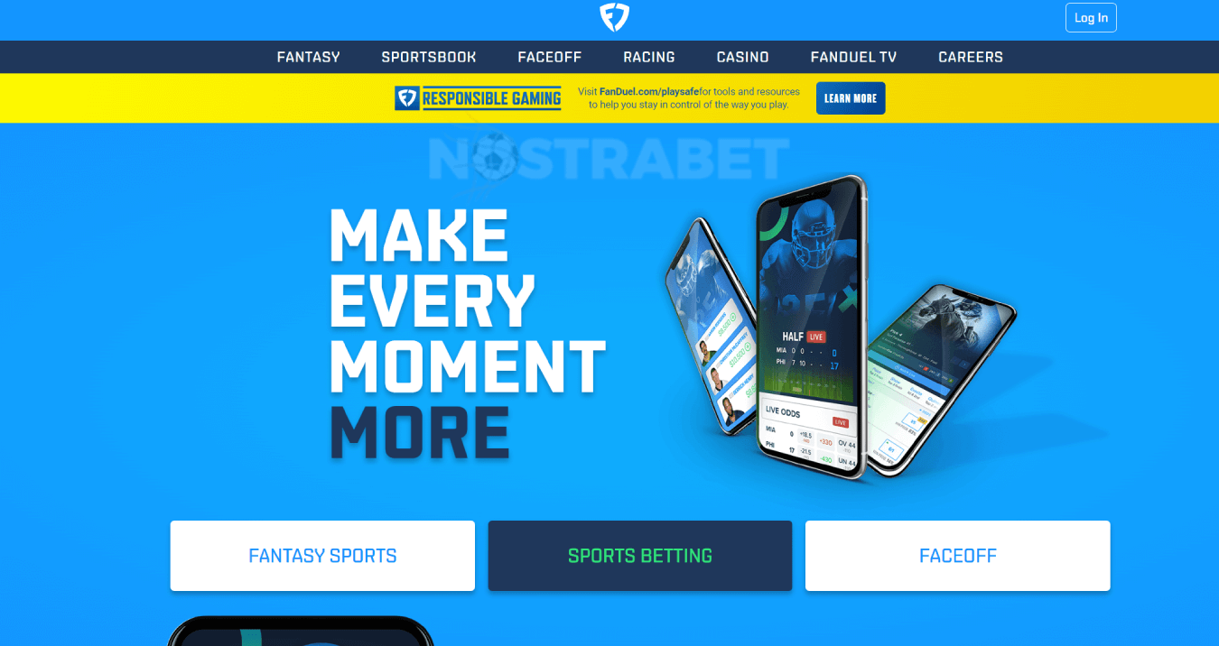 homepage of fanduel canada